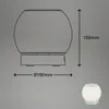 LED Tischlampe Akku Dimmbar Glas Kabellos Touchfunktion 3W Produktbild-Vorschau 8
