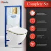 GROHE Vorwandelement Solido + Wand Hänge WC Sofi Slim Gold Produktbild-Vorschau 2
