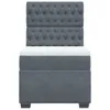 Boxspringbett mit Matratze Dunkelgrau 100x200 cm Samt Produktbild-Vorschau 6