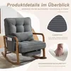 STILVORA Schaukelstuhl mit Fußstütze und verstellbarer Produktbild-Vorschau 6