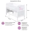 Baby-Delux Babybett Kinderbett Gitterbett Princess 60x120 Produktbild-Vorschau 9