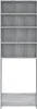 vidaXL Waschmaschinenschrank Grau Sonoma 64x24x190 cm Produktbild-Vorschau 6