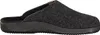 A side view of a single gray felt slipper with a black sole. Produktbild-Vorschau