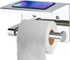 Intirilife Toilettenpapierhalter mit Ablage in SILBER – Produktbild-Vorschau 2