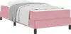 Boxspringbett mit Matratze Rosa 80 x 220 cm Stoff Produktbild-Vorschau 1