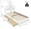 Prinzessinbett mit LED-Beleuchtung und Schubladen, Produktbild-Vorschau 7