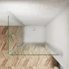 100x100x185cm ESG Nano Glas Drehtür Eckeinstieg Pendeltür Produktbild-Vorschau 6