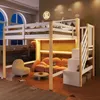 Lit mezzanine, 140 × 200 cm, avec éclairage LED, grand Voir les images du produit 1