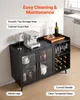 Armoire à vin VEVOR avec supports à verres, buffet-vitrine Voir les images du produit 4