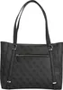 A black Guess shopper bag with a repeating logo pattern. Produktbild-Vorschau