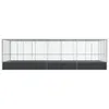 vidaXL Voliere mit Erweiterung Silbern 725x307x212 cm Stahl Produktbild-Vorschau 3