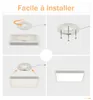Plafonnier LED ZMH blanc  plat 23 W blanc chaud 23 cm Voir les images du produit 8