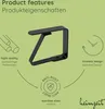 6x Tischdeckenklammern 4 cm Schwarz Edelstahl Produktbild-Vorschau 3