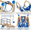 tectake® Slitta in legno Vivian pieghevole, con schienale Anteprima dell’immagine prodotto 15
