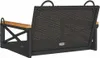 vidaXL Závesné kreslo čierne 63x62x40 cm Poly ratan Náhľad obrázku produktu 6