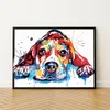 Quadro con cornice Pittura - Cane colorato 50 x 40 cm Anteprima dell’immagine prodotto 4