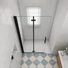 AICA Walk in Dusche 110x195cm 6mm NANO  ESG-Glas Schwarz Produktbild-Vorschau 3