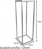 Moderner Loft Blumenständer SILBER 063/K-12-1P-70S Produktbild-Vorschau 2