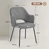 HOMCOM Esszimmerstuhl Küchenstuhl mit Armlehne Rückenlehne Produktbild-Vorschau 3