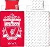 A Liverpool FC branded duvet cover and pillowcase set displayed flat. Náhľad obrázku produktu