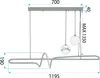 Lampada A Sospensione Toolight Lhj039-Cp Gold, Brush Gold Anteprima dell’immagine prodotto 5