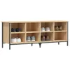 vidaXL Schuhregal Sonoma-Eiche 131x35x50 cm Holzwerkstoff Produktbild-Vorschau 3