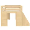 Flieks Kinderbett Hochbett 90x200cm mit 2 Regal, Etagenbett Produktbild-Vorschau 9
