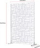 SucceBuy Panneau brise-vue en métal, 119,4 x 193,2 cm, Voir les images du produit 8