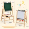 Doppelseitige Kindertafel aus Holz, höhenverstellbare 3 in Produktbild-Vorschau 5