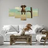 Bild auf Leinwand - Leinwandbild - 5 Teile - Elefant Produktbild-Vorschau 6