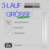Gardinenschiene 240cm (2x120cm) / 3-läufig Vorhangschiene Produktbild-Vorschau 2
