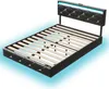 Łóżko tapicerowane ProximaX 140x200 cm z LED i USB | łóżko Podgląd zdjęcia produktu 10