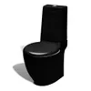 vidaXL Stand-WC & Bidet Set Schwarz Keramik Produktbild-Vorschau 2