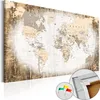 Vliesstoff Korkbild - Enclave of the World 120x80 cm Karten Produktbild-Vorschau 1