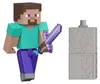 Minecraft Steve Actionfigur mit Zubehör-Set, Spielzeug zum Produktbild-Vorschau 1