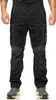 A man wearing black cargo work pants with gray accents and gray and yellow sneakers, standing against a white background. Produktbild-Vorschau