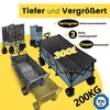 Sekey XXXL Bollerwagen Faltbar 300L 200KG Transportwagen Produktbild-Vorschau 2