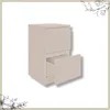 YUMEBLY | Szafka nocna z 2 szufladami 30x53x30 cm – stolik Podgląd zdjęcia produktu 2