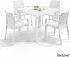 Gartentisch Terrassentisch Outdoor Tisch Weiß L80xB75xH72cm Produktbild-Vorschau