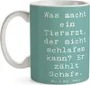 Mr. & Mrs. Panda Kaffeetasse Spruch Tierarzt Schafzählen - Produktbild-Vorschau 3