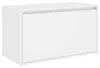 vidaXL Flurbank 80x40x45 cm Weiß Holzwerkstoff Produktbild-Vorschau 1