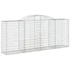 The Living Store Gabione mit Hochbogen 300x50x120/140 cm Produktbild-Vorschau 2