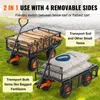 SucceBuy Dump Truck - Carrello da giardino in metallo con Anteprima dell’immagine prodotto 4