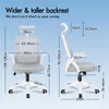 ALFORDSON Büro-Schreibtischstuhl, ergonomisch für Heimbüro, Produktbild-Vorschau 2