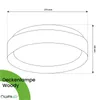 LUMILED LED stropné svietidlo s dreveným vzhľadom 18 W, Náhľad obrázku produktu 7