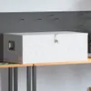 vidaXL Úložný box stříbrný 100x55x37 cm Hliník Náhled obrázku produktu 1