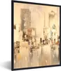 MuchoWow® Gerahmtes Poster Gemälde - Öl - Abstrakt - Produktbild-Vorschau 1