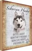 vianmo Holzschild 30x20 cm Siberian Husky Hund Tier Produktbild-Vorschau 1