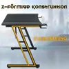 TRMLBE Herní stůl 120x60cm Herní stůl Černý stůl Horní stůl Náhled obrázku produktu 3