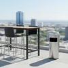 Relaxdays Standaschenbecher mit Mülleimer, Edelstahl, 30 l, Produktbild-Vorschau 2